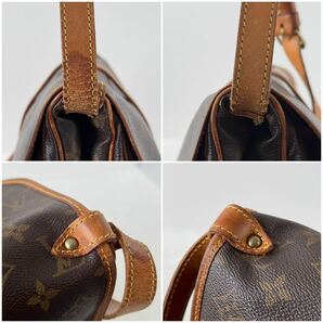 1円〜★LOUIS VUITTON ルイヴィトン ソミュール30 ショルダーバッグ モノグラム フラップ M42256 ブラウン メッセンジャーバッグ 茶色 5の画像9