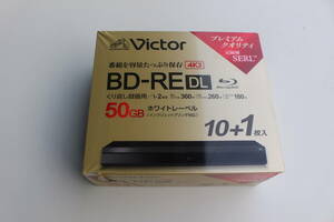  Victor（ビクター）録画用BD-RE DL VBE260NP11J7 ［11枚 /50GB /インクジェットプリンター対応］ 未使用 パッケージ痛み 動作未確認品