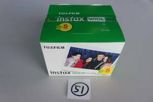 51 フジフィルム ワイド300 INTAX WIDE FILM 5P 未使用 箱痛み品