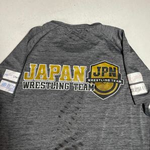 レスリング日本代表 支給 アシックス asics プラクティスシャツ トレーニングシャツ Mサイズの画像9