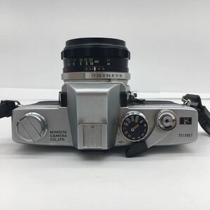 ミノルタ MINOLTA SRT101 一眼レフ フィルム カメラ / レンズ MC ROKKOR-PF 1.7 / f=55mm 専用カバー・説明書・元箱付属 動作未確認の画像8