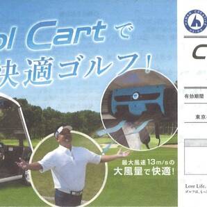 「平和 (HEIWA) 株主優待」 Cool Cart 無料券（1組最大4名様まで）【1枚】 有効期限2024年6月30日 /PGMの画像1