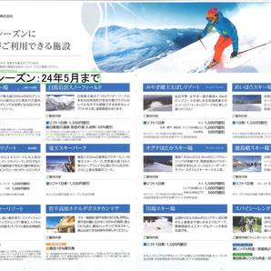 「日本駐車場開発 株主優待」 リフト利用を含むスキー場 アクティビティ割引券(1枚) 有効期限：ウインター2024年5月 グリーン2024年11月の画像2