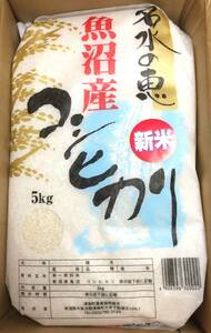 ◎竹田iPホールディングス 株主優待◎ 魚沼産こしひかり 名水の恵(5kg) 精米日:23年11月中旬　お米/新潟県産/5キロ/令和5年度産/単一原料米