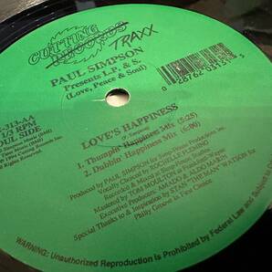 12”★Paul Simpson Presents L.P. & S. (Love, Peace & Soul) / Love's Happiness / ディープ・ハウス・クラシック！Roger S. の画像1