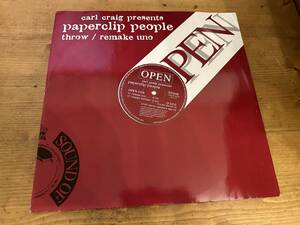 12”★Carl Craig Presents Paperclip People / Throw / Remake (Uno) テクノ・ハウス・クラシック！