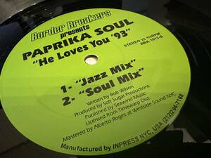 12”★Paprika Soul / He Loves You '93 / アシッド・ジャズ！ SEAWINDのカバー！