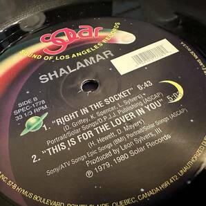 12”★Shalamar / A Night To Remember / I Don't Wanna Be The Last To Know / Right In The Socket / This Is For The Lover In Youの画像1