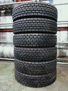 送料無料　新車外し　225/80R17.5　BS　M800　ミックス　6本セット　イボ付き　バリ溝　