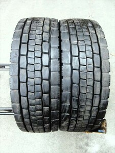 送料無料　215/70R17.5　123/121J　DUNLOP　SP680　ミックス　2022年製　2本セット　13mmぐらい　バリ溝