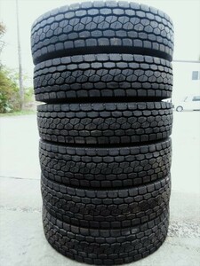 送料無料　New vehicle外し　225/80R17.5　BS　M800　ミックス　6本set　イボincluded　バリ溝