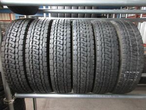 送料無料　バリ溝　205/80R17.5　BS　M812　ミックス　2023年製　6本セット　10mmぐらい