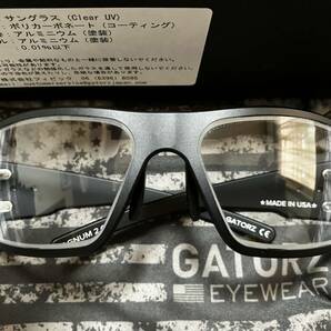 ◆GATORZ（ゲイターズ） MAGNUM Asian Fit Tactical Black Frame マグナム アジアンフィット UV クリアレンズ GZ-01-039の画像5