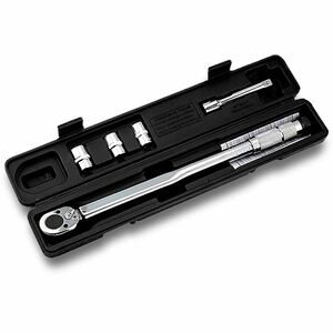  torque wrench automobile car tire exchange bike set 12.7mm pre set type wrench car 28-210N/m socket storage TOLKRENC