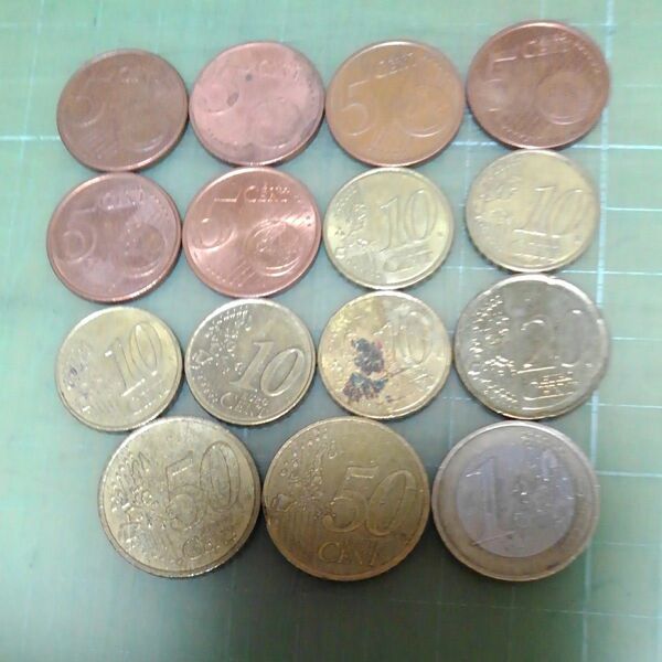 フランスユーロ硬貨×15枚(３ユーロ)