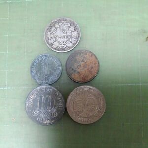 ドイツ旧硬貨×５枚