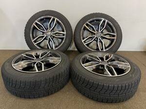 中古 スタッドレスタイヤ 4本セット ヨコハマ アイスガード 205/55R17 17インチ 2021年 7.5J 5H112 BMW F46 2シリーズグランツアラー