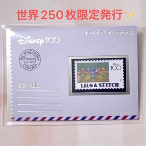 エポック ディズニー リロ＆スティッチ 250枚限定　 銀箔　EPOCH DISNEY100 メモラビリアスタンプカード