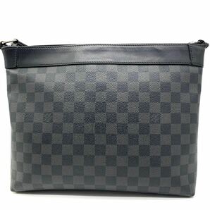 1円●高級品●LOUIS VUITTON ルイヴィトン ダミエグラフィット ミックPM NM N40003 メッセンジャーバッグ ショルダーバッグ 黒 メンズの画像3