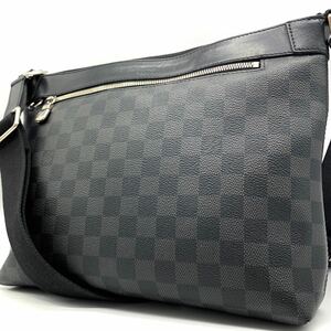 1円●高級品●LOUIS VUITTON ルイヴィトン ダミエグラフィット ミックPM NM N40003 メッセンジャーバッグ ショルダーバッグ 黒 メンズ