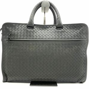 1円●極美品●BOTTEGA VENETA ボッテガヴェネタ ビジネスバッグ ブリーフケース 通勤鞄 A4◎ イントレチャート カーフレザー 牛革 メンズの画像2