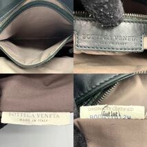 1円●美品●BOTTEGA VENETA ボッテガヴェネタ ショルダーバッグ メッセンジャーバッグ 斜め掛け鞄 イントレチャート レザー 黒 メンズ_画像10