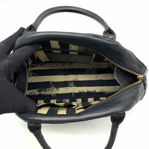 1円●極美品●Vivienne Westwood ヴィヴィアンウエストウッド オーブ金具 ヤスミンバッグ ハンドバッグ トートバッグ レザー 黒 レディースの画像8