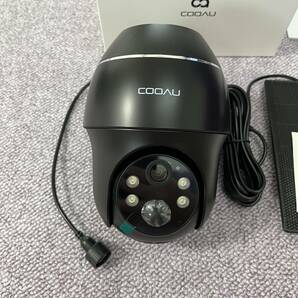 【未使用】COOAU LM2205 防犯カメラ 屋外 ソーラー 4灯夜間カラー撮影 PIR人体検知 PTZ機能 360°広角撮影 300万超高画素の画像2