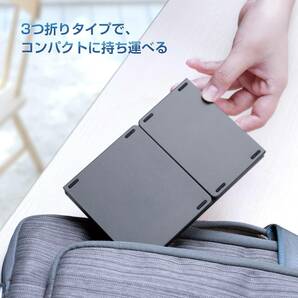 【美品】Ewin 新型 ワイヤレス キーボード LM2245 折りたたみ テンキー付き Bluetooth キーボード 日本語配列 かな入力可能 3台デイバイスの画像9