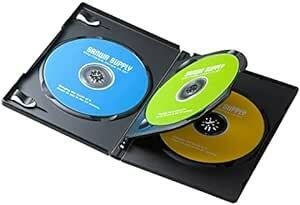 サンワサプライ DVDトールケース(3枚収納・3枚セット・ブラック) DVD-TN3-03BK