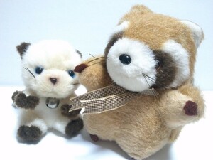 ☆JOYFULMATES たけのこ＊ねこ＊レッサーパンダ ぬいぐるみセット 昭和 レトロ☆