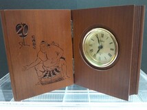 大相撲 鏡山部屋 創立２０周年 記念品『置時計』関係者品のため希少。時計動作正常。_画像1