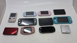 【1418】1円~ 携帯 ゲームハード まとめ Switch Lite new 3DS LL 3DS DS GBA SP PSP-3000 未動確 ジャンク品