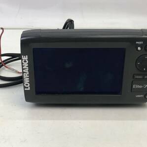 【0815】[1円~] LOWRANCE ローランス Elite-7 HDI エリート 7 フィッシング用品 魚群探知機 動作未確認 ジャンク品の画像1