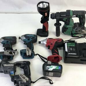 【0875】[1円~] 工具 まとめ makita HiKOKI TD132D DH18DPA FS600D BSL36A18B 充電式インパクトドライバ ハンマドリル 等 ジャンク品の画像1