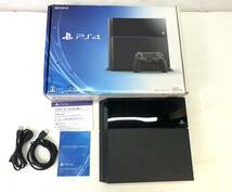 【1141】【PS4】プレイステーション4 500GB CUH-1000A B01 ジェットブラック 動作確認済み 中古品_画像1