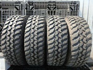 ★3545 6穴 ホワイトレター 美品9.5分山 ブリヂストン DUELER M/T 235/75R16 6PR 104/101Q 4本 2018年製