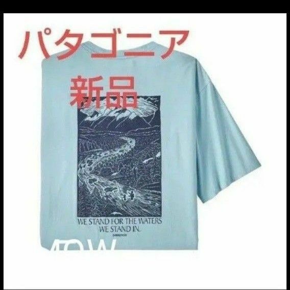 パタゴニア　メンズ・スタンドアップ・ウッドカット・オーガニック・Tシャツ　サイズM