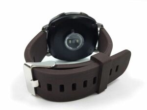 スポーツバンド 交換 腕時計ベルト ストラップ シリコン ラバー ブラウン 20mm