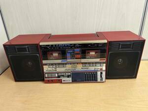  antique radio-cassette sharp table component system GF-T3 red retro 