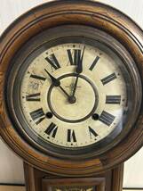アンティーク 巴鶴印時計製造所 八角時計 振り子時計 当時物 _画像2