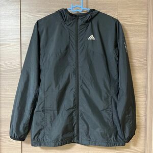 アディダス adidas レディース ウィンドブレーカー アウター ジャケット ネイビー M