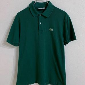 フランス製 CHEMISE LACOSTE 半袖 ポロシャツ グリーン 4サイズの画像1