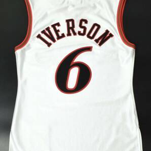 未使用 Mitchell&ness ミッチェル＆ネス NBA Allen Iverson 2002 All-Star East Auth Jersey アレンアイバーソン スウィングマンジャージの画像3