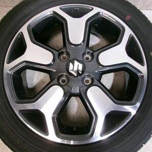 ★新車外し!★MR52S ハスラー 純正 15インチホイール 4.5J+45 4穴 DUNLOP ENASAVE EC300+ 165/60R15 77H 製造23年 4本 / 4R4-888の画像3