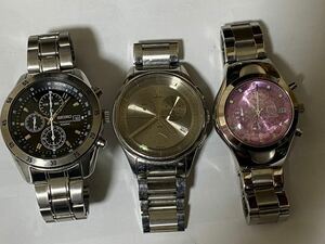 腕時計 SEIKO セイコー 7t92-0lv0 CK 3個　中古品ジャンク現状品