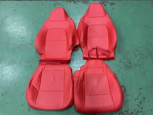  beautiful goods Copen L880K Bellezza? casual red red leather seat cover driver`s seat passenger's seat left right set inspection Daihatsu JB-DET