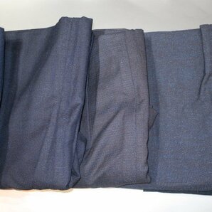壱水1831 ウールの男の着物１０着セット＋１К紺・藍瑠璃・亀甲 サイズいろいろですが着用可能な品が多数ですの画像2