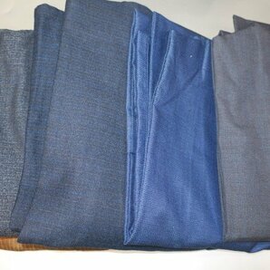 壱木1861 ウールの男の着物１０着セット＋２К紺・藍瑠璃・亀甲・厚地 サイズいろいろですが綺麗ですの画像2