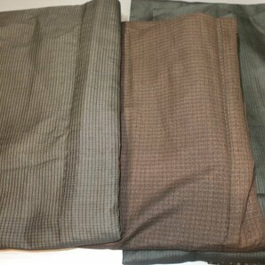 壱火1963 すべて本絹の男羽織１０着セット＋１К西陣織お召・京泥紬・京紬 サイズいろいろの古布・古い品です 着用可能な品もありますの画像3